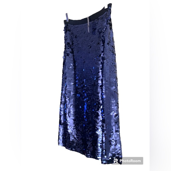 J.Crew collection sequins midi skirt royal blue NWT Size 2 - Picture 7 of 9